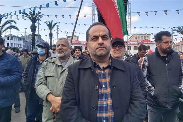 حضور مدیرکل و کارکنان اداره کل ارتباطات و فناوری اطلاعات استان در راهپیمایی ۲۲ بهمن
