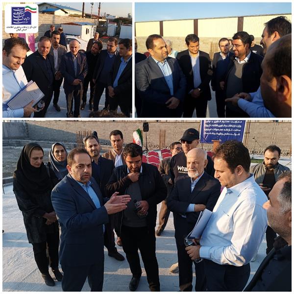 بازدید معاون فناوری و نوآوری وزارت ارتباطات و فناوری اطلاعات از محل احداث کارخانه داده پردازی فرداد شمال