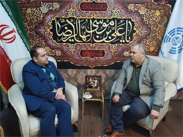 دیدار مدیرکل ارتباطات و فناوری اطلاعات استان با سرپرست شرکت نمایشگاه‌های بین المللی گیلان
