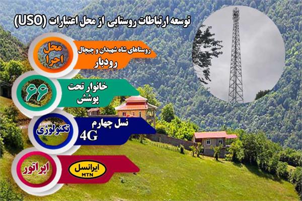 روستاهای شاه شهیدان و چیچال شهرستان رودبار به شبکه ملی اطلاعات متصل شدند