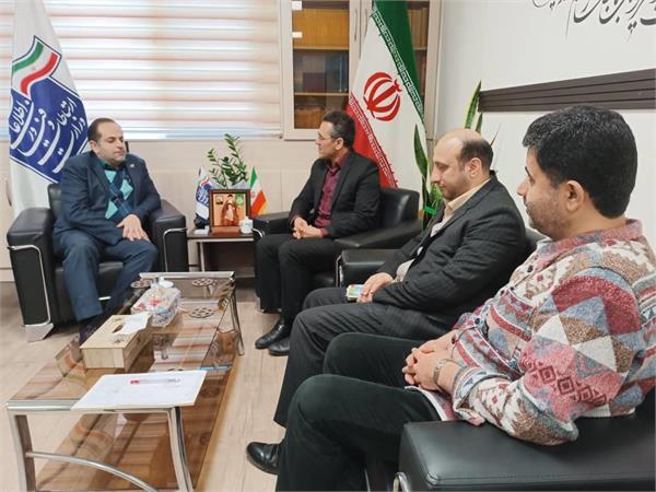 دیدار معاون اداره کل بنیاد مسکن استان با مدیرکل ارتباطات و فناوری اطلاعات استان گیلان