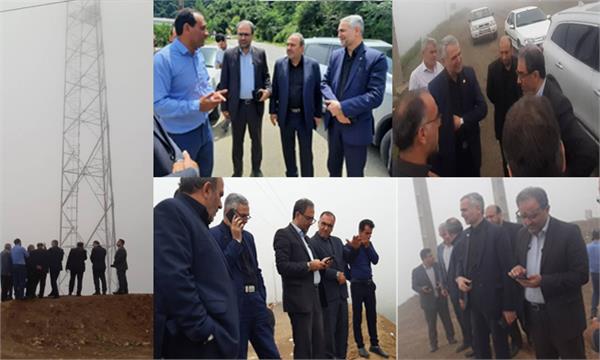بررسی میدانی پوشش آنتن دهی مسیر اسالم به خلخال و روستاهای مجاور شهرستان تالش
