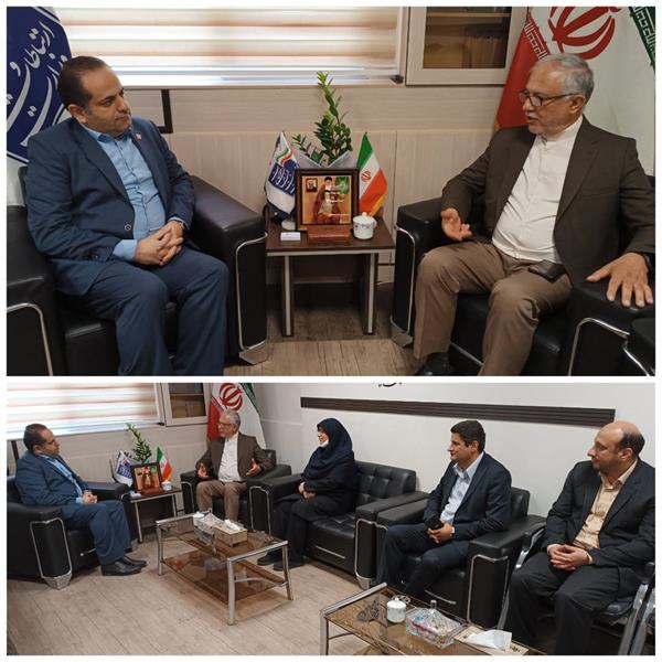 دیدار رئیس دانشکده فنی فومن دانشکدگان فنی دانشگاه تهران و رئیس سابق پارک فناوری اطلاعات و ارتباطات با مدیرکل ارتباطات و فناوری اطلاعات استان