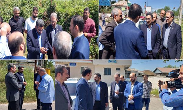 حضور معاون وزیر ارتباطات و فناوری اطلاعات در روستای خشت مسجد کوچصفهان