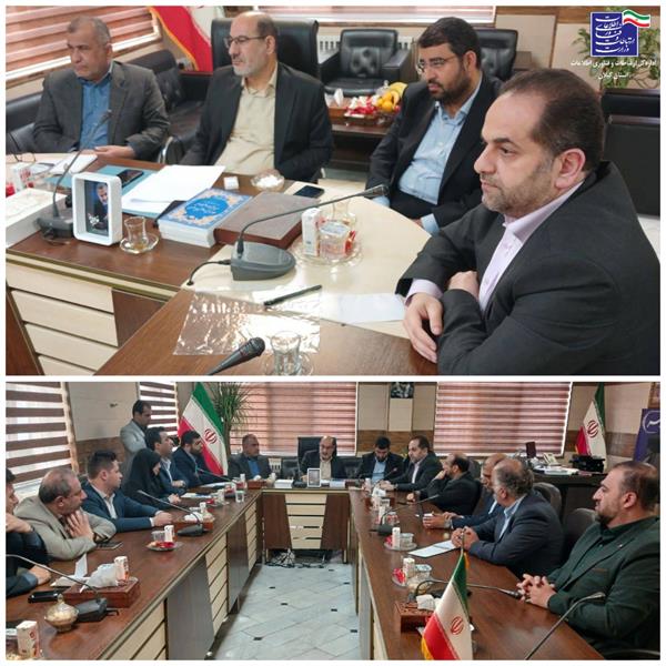 برگزاری جلسه کنترل پروژه فیبر نوری منازل و کسب و کارها در فرمانداری رودسر