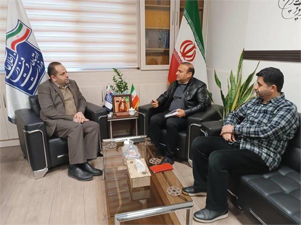 دیدار مدیرعامل موسسه تامین مسکن و رفاه کارکنان وزارت ارتباطات و فناوری اطلاعات با مدیرکل ارتباطات و فناوری اطلاعات استان گیلان